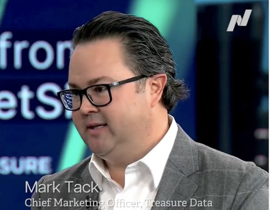 Mark Tack during a live interview at the Nasdaq MarketSite